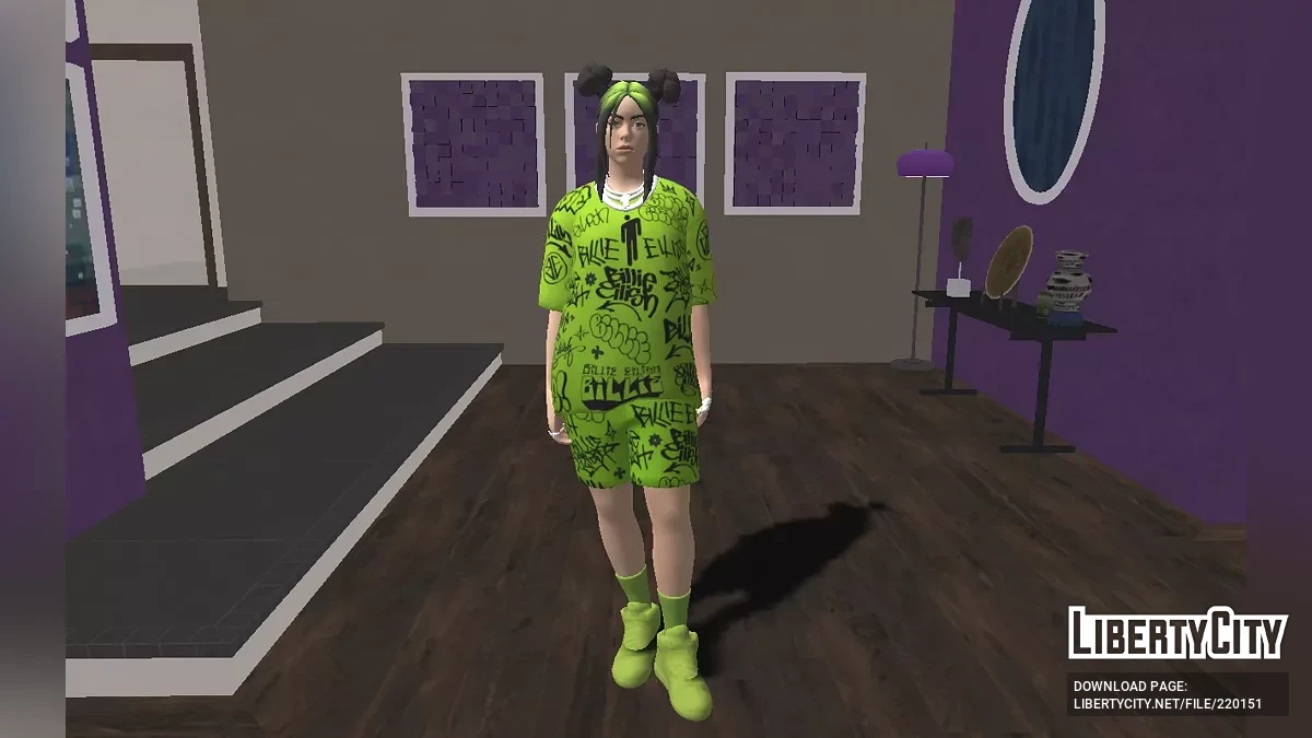 Billie Eilish из Fortnite / GTA San Andreas