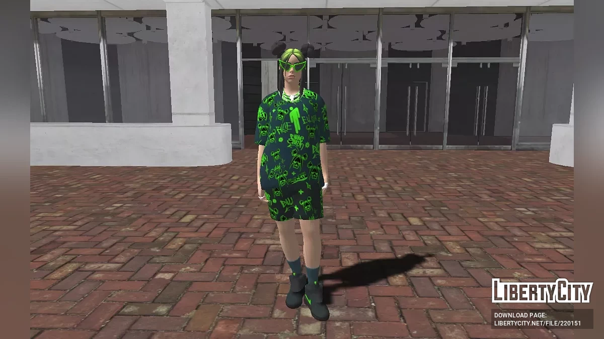 Billie Eilish из Fortnite / GTA San Andreas