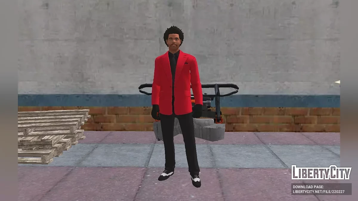 The Weeknd из Fortnite в красном пиджаке / GTA San Andreas