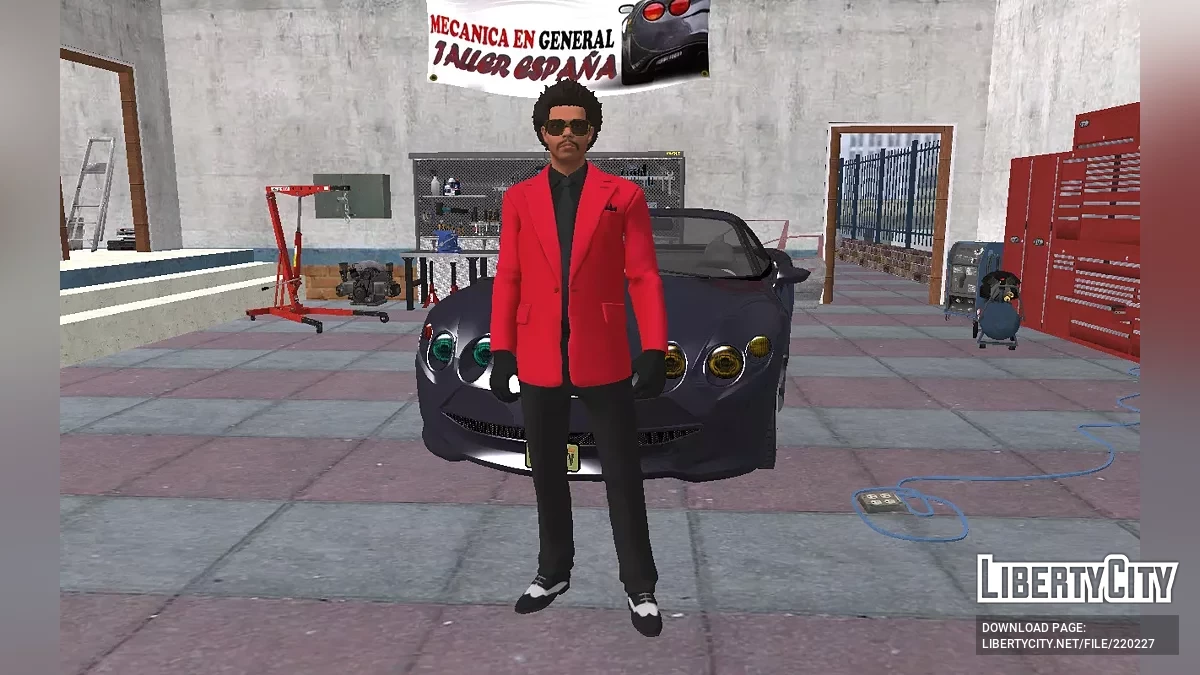 The Weeknd из Fortnite в красном пиджаке / GTA San Andreas