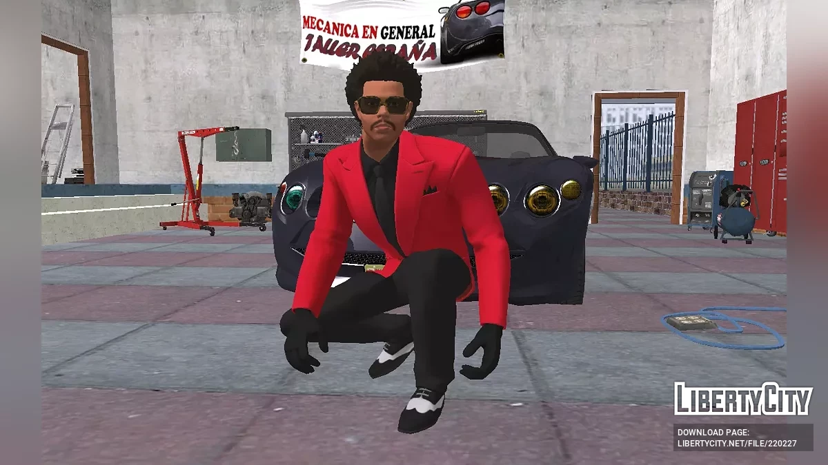 The Weeknd из Fortnite в красном пиджаке / GTA San Andreas