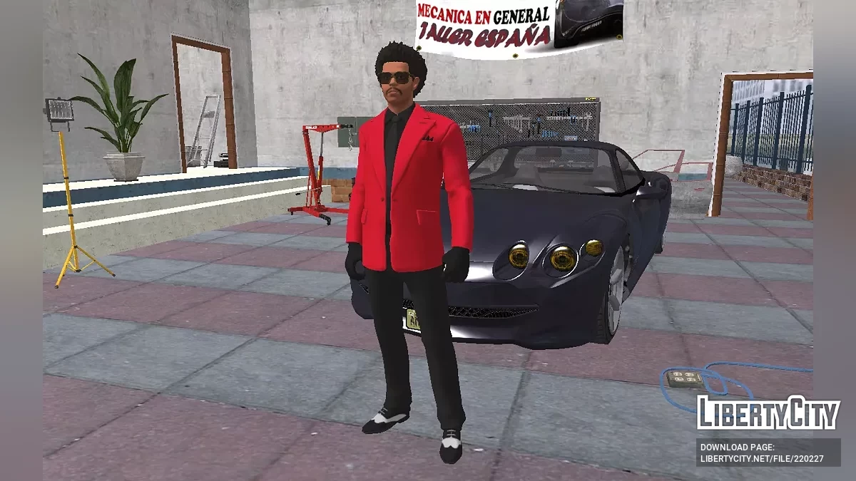 The Weeknd из Fortnite в красном пиджаке / GTA San Andreas