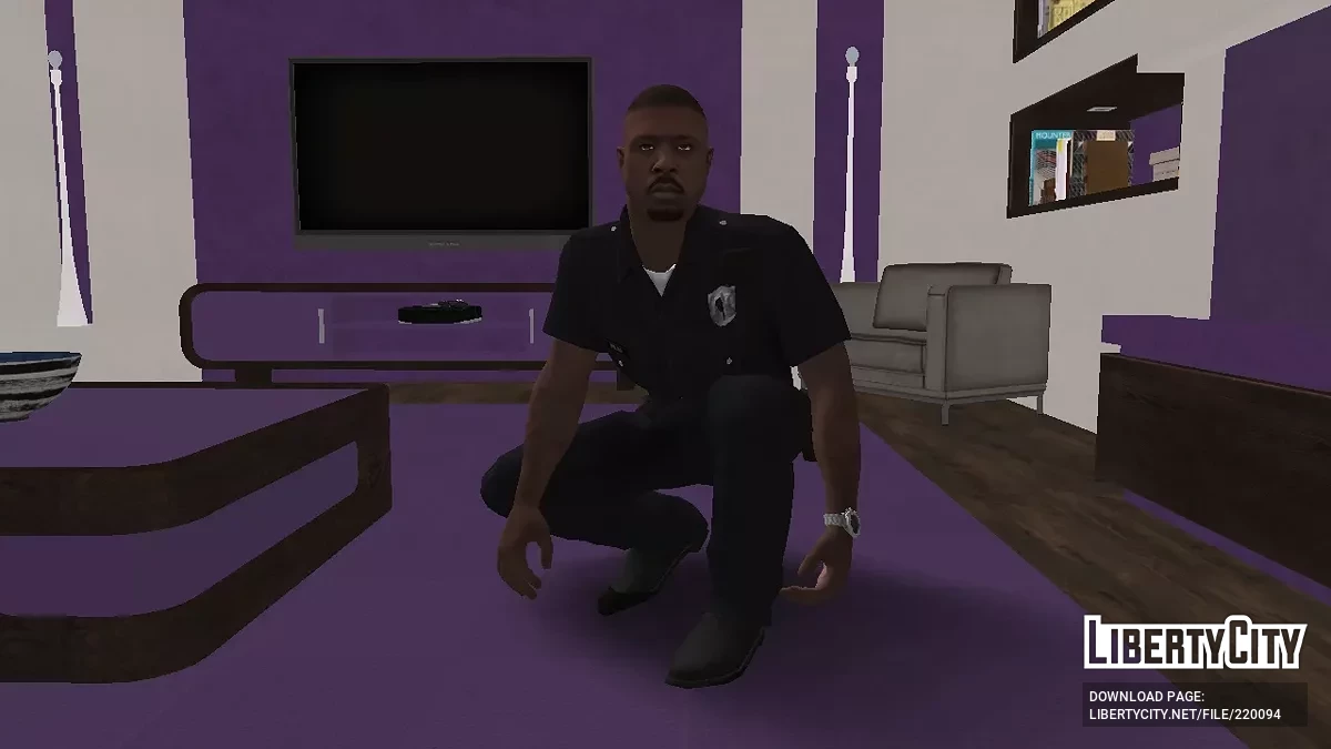 Случайный скин мужского персонажа-полицейского из GTA Online / GTA San Andreas