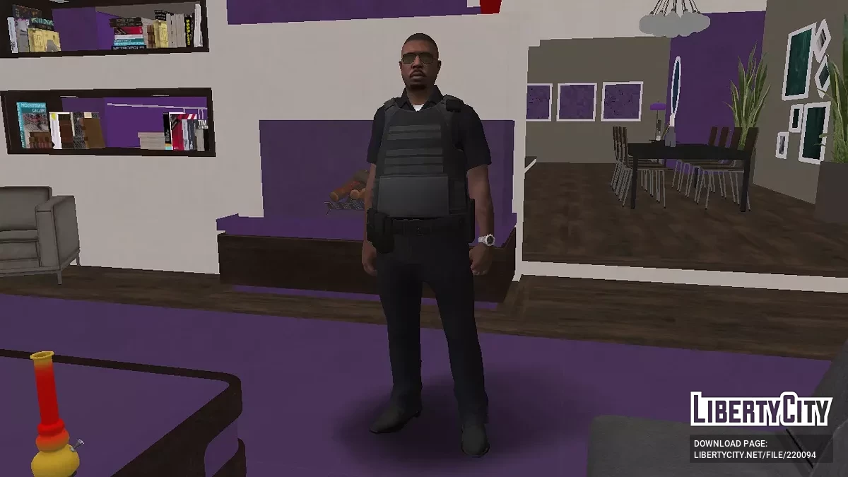 Случайный скин мужского персонажа-полицейского из GTA Online / GTA San Andreas