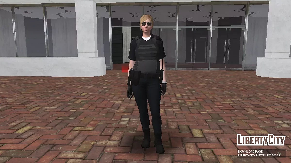 Скин блондинки женщины-полицейского из GTA Online / GTA San Andreas