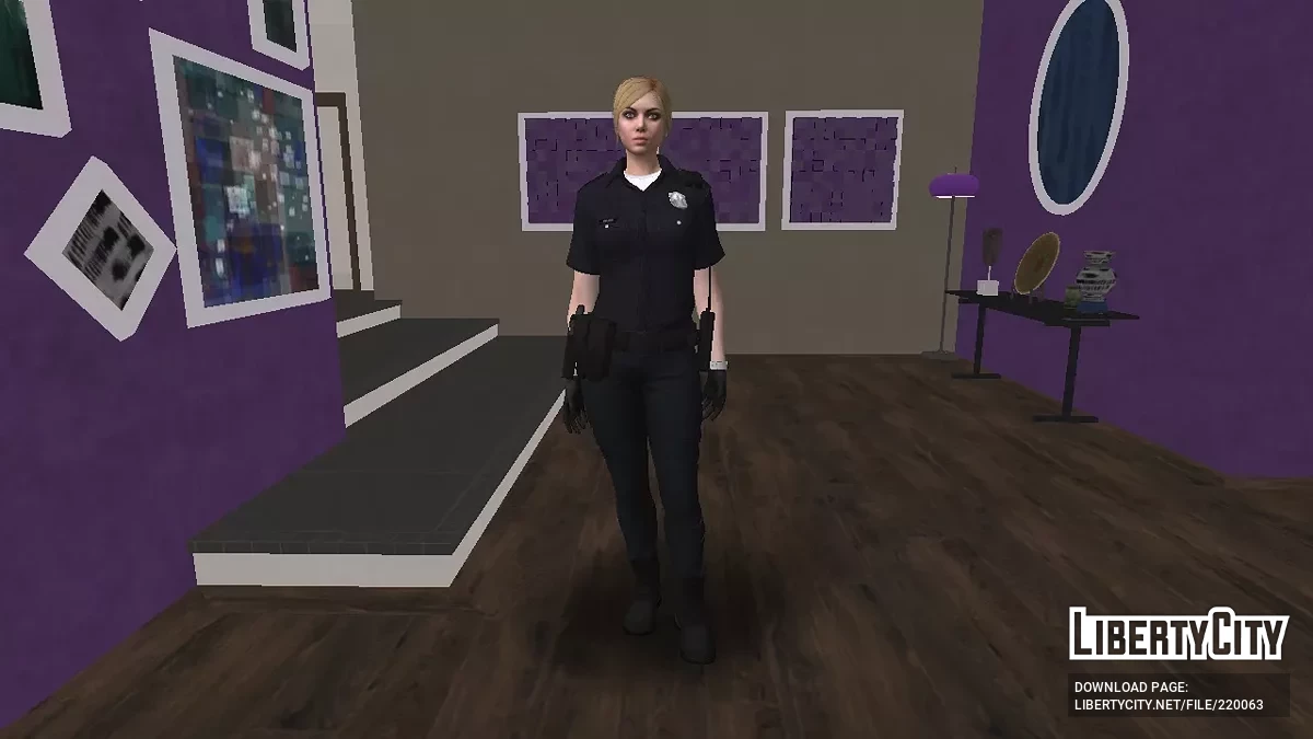 Скин блондинки женщины-полицейского из GTA Online / GTA San Andreas