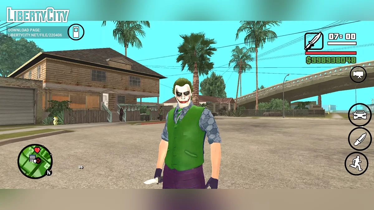 Хит Леджер в роли Джокера / GTA San Andreas