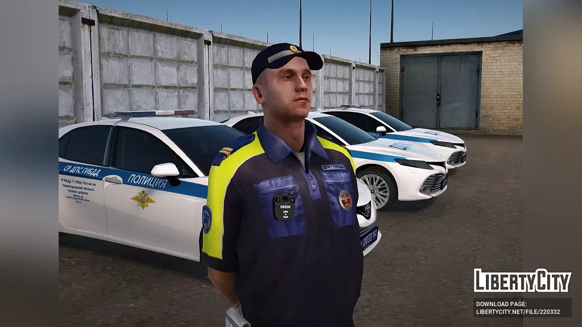 Инспектор ДПС ГИБДД нового образца (Лето) / GTA San Andreas