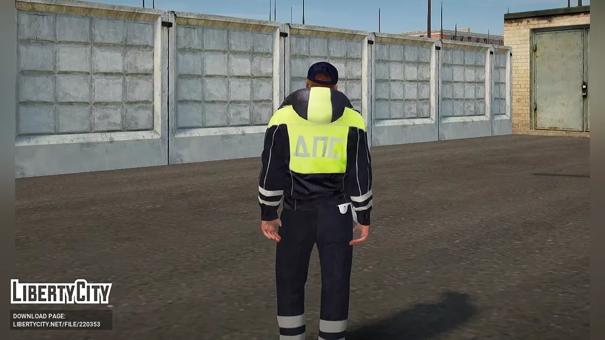 Инспектор ДПС ГИБДД в демисезонной куртке (Весна/Осень) / GTA San Andreas