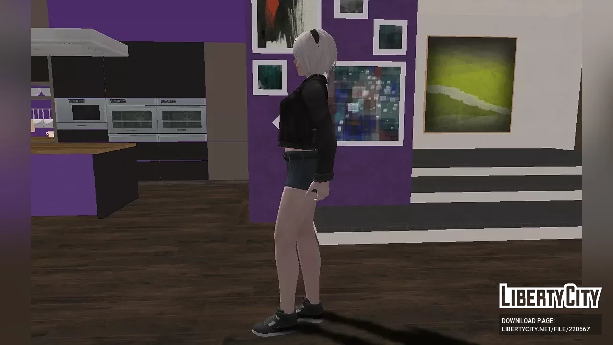 NieR Re[in] 2B - Raven Denim Jacket / GTA San Andreas