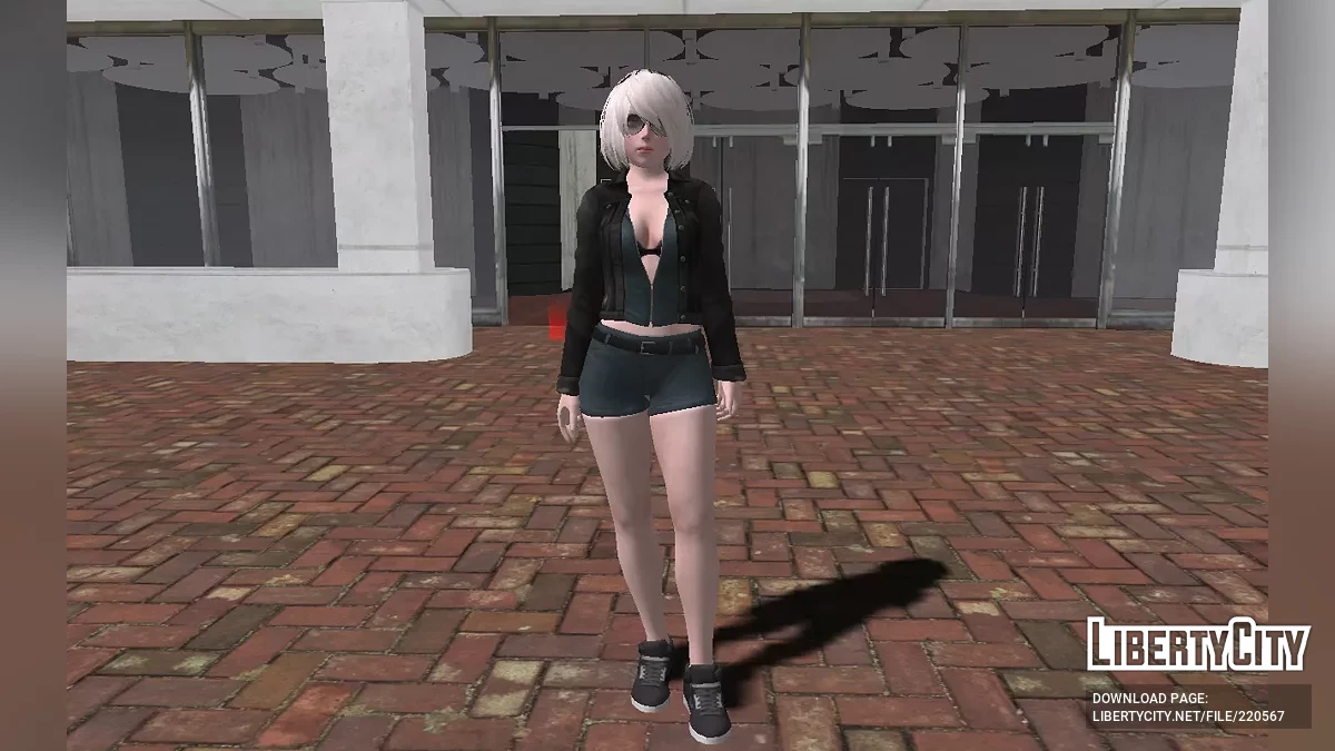 NieR Re[in] 2B - Raven Denim Jacket / GTA San Andreas
