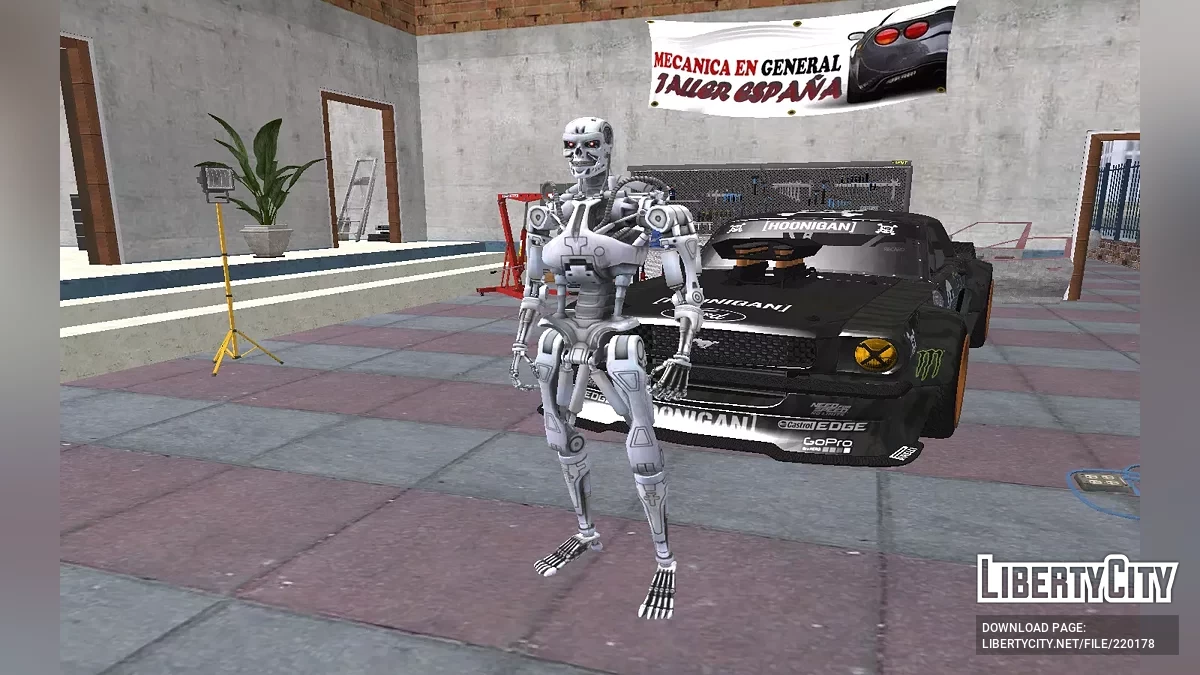 Терминатор T-800 из Fortnite / GTA San Andreas