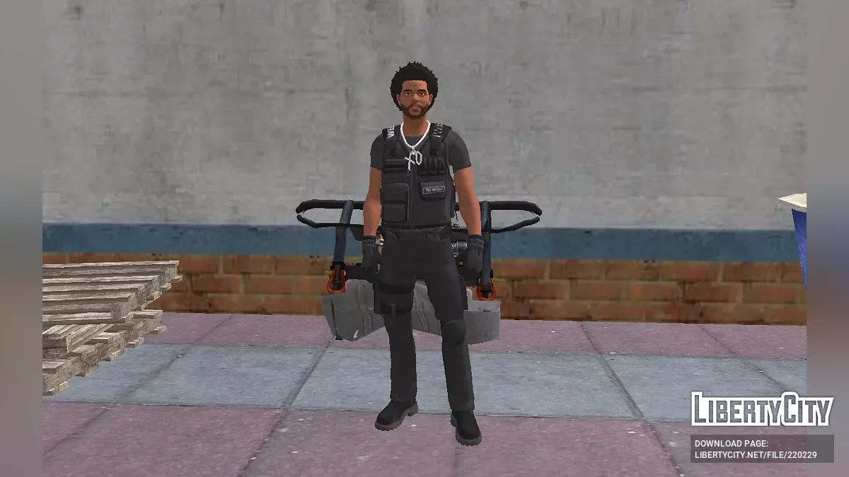 The Weeknd из Fortnite в тактическом костюме / GTA San Andreas