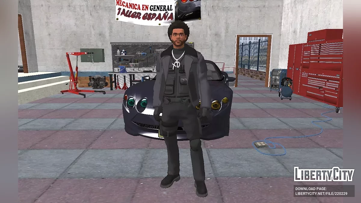 The Weeknd из Fortnite в тактическом костюме / GTA San Andreas