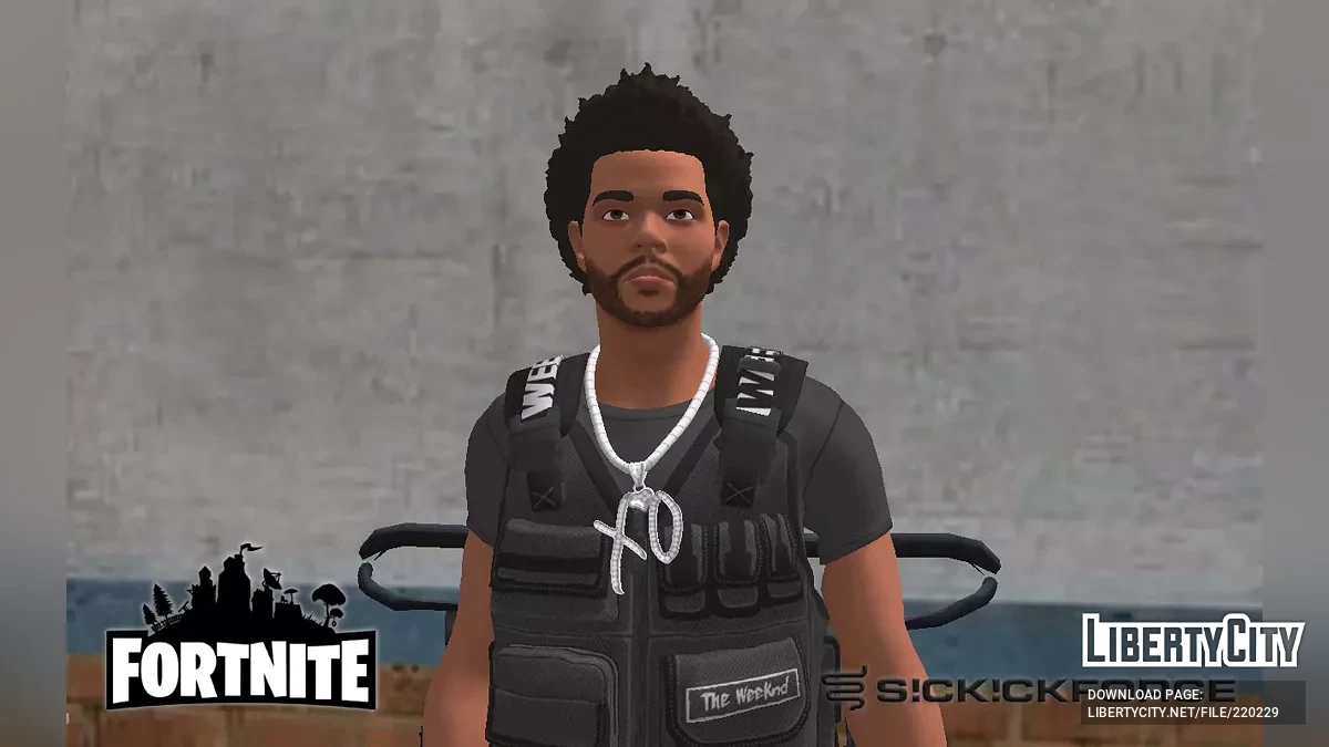 The Weeknd из Fortnite в тактическом костюме / GTA San Andreas