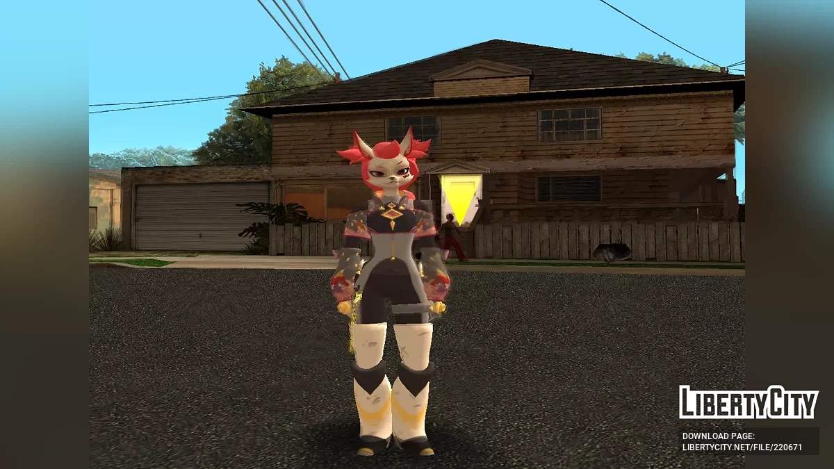 Пятихвостая Кимико из Fortnite / GTA San Andreas