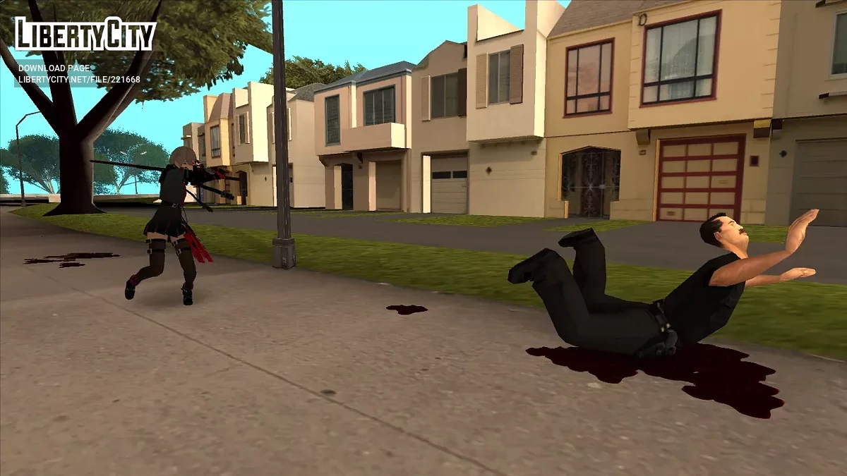 Hina из NieR: Reincarnation / GTA San Andreas