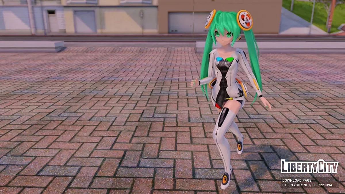 PDFT Hatsune Miku Linkage + анимированное лицо / GTA San Andreas