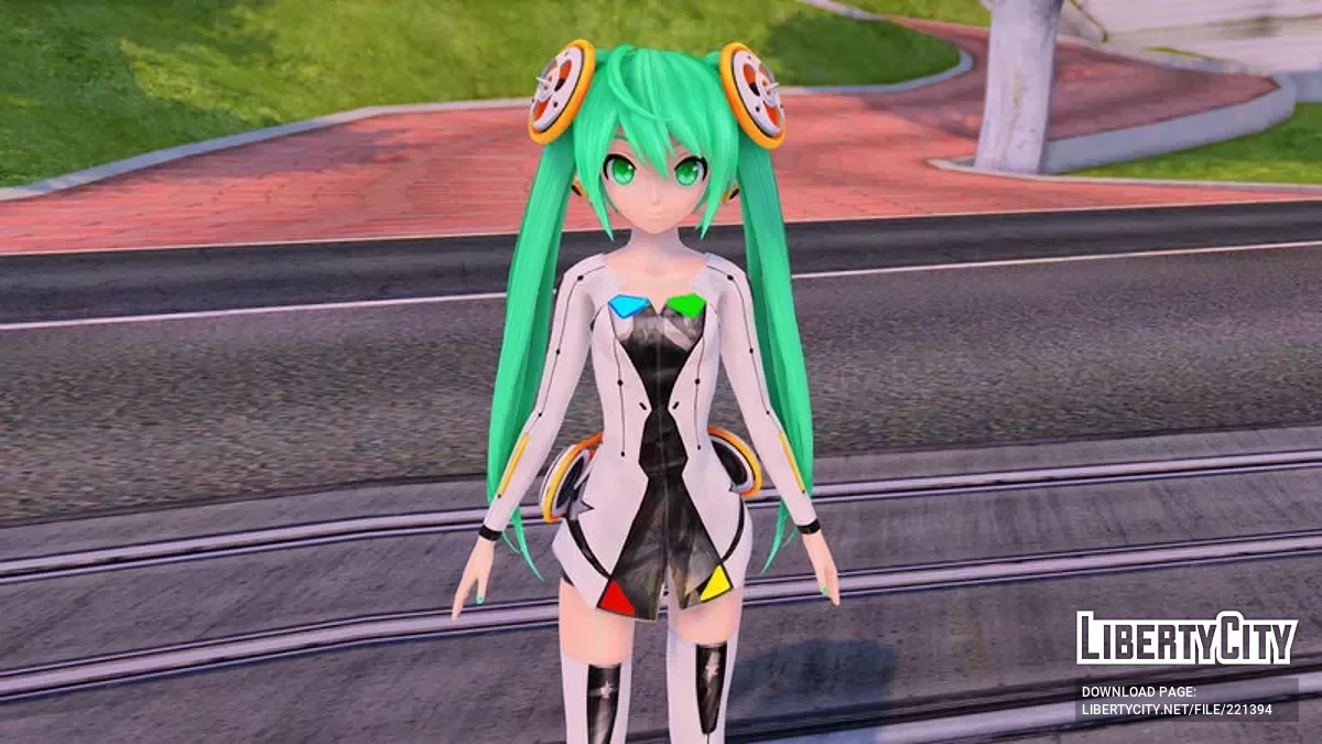 PDFT Hatsune Miku Linkage + анимированное лицо / GTA San Andreas
