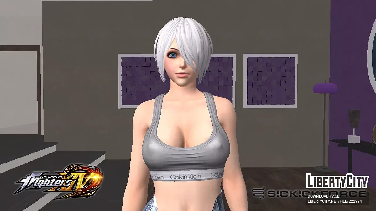 Анжела из KOF XIV в Пламенных Джинсах / GTA San Andreas