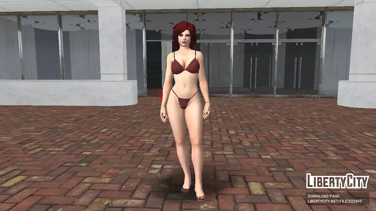 Ванесса из KOF XIV в полной боевой экипировке / GTA San Andreas