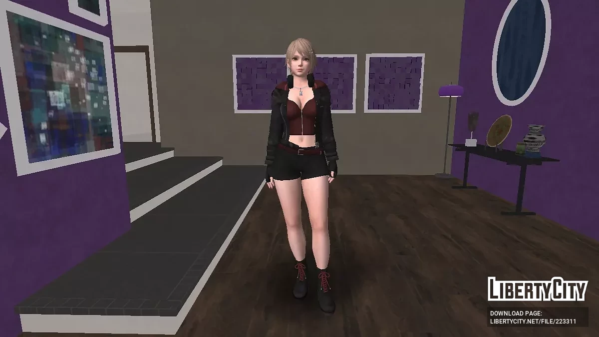 Эми в наряде вороньей звезды / GTA San Andreas