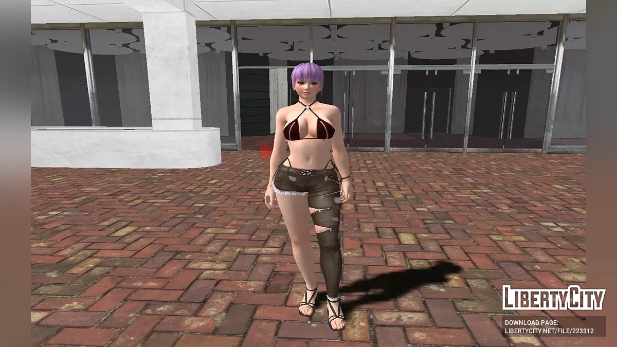 Аяне из Dead or Alive в облегающем костюме акулы Gucci / GTA San Andreas