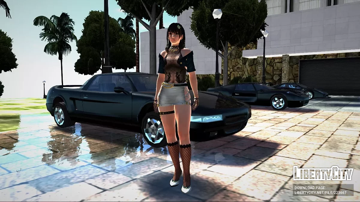 Нанами из Dead Or Alive в наряде Nocturne Lasting / GTA San Andreas
