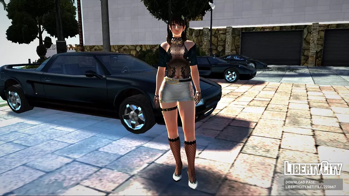 Нанами из Dead Or Alive в наряде Nocturne Lasting / GTA San Andreas