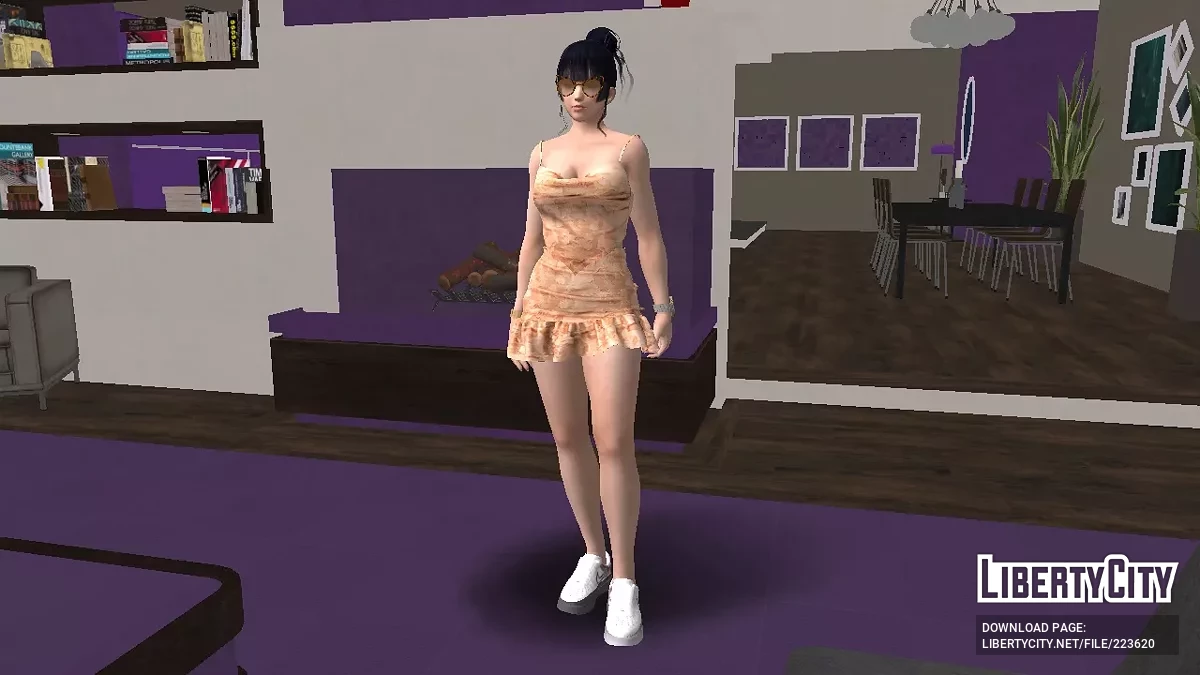 Ниотенгу из DOAXVV в сарафане / GTA San Andreas