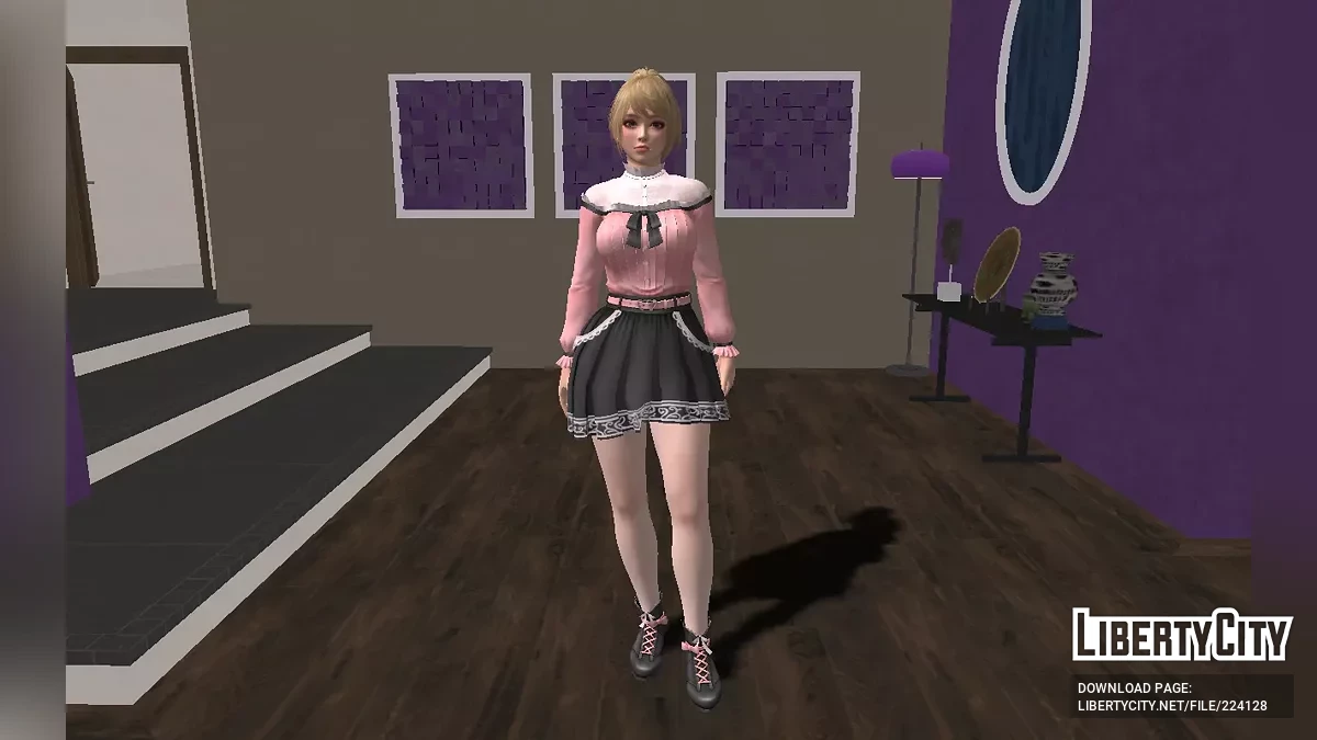 Юкино из Dead Or Alive в прекрасном наряде / GTA San Andreas