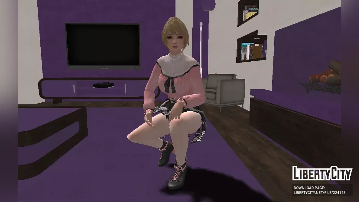 Юкино из Dead Or Alive в прекрасном наряде / GTA San Andreas