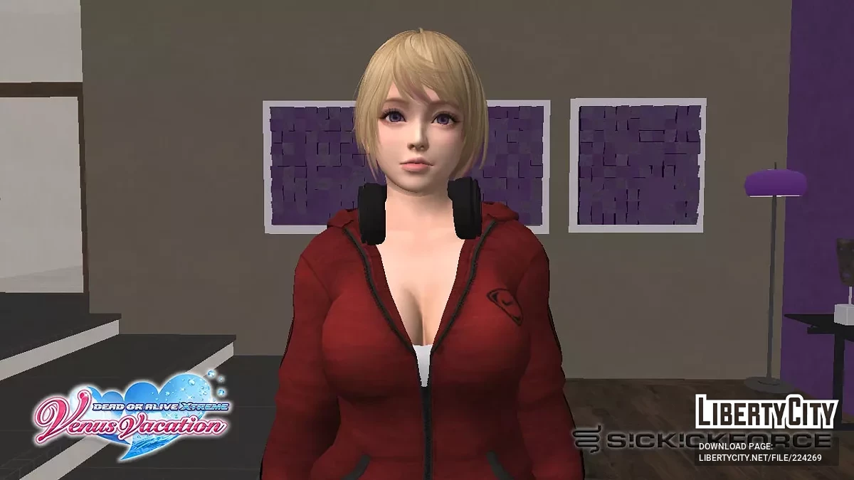 Юкино из Dead or Alive в спортивной одежде / GTA San Andreas