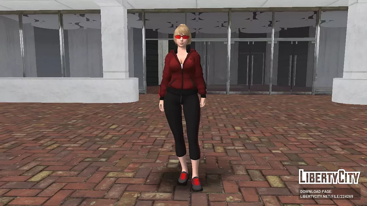 Юкино из Dead or Alive в спортивной одежде / GTA San Andreas