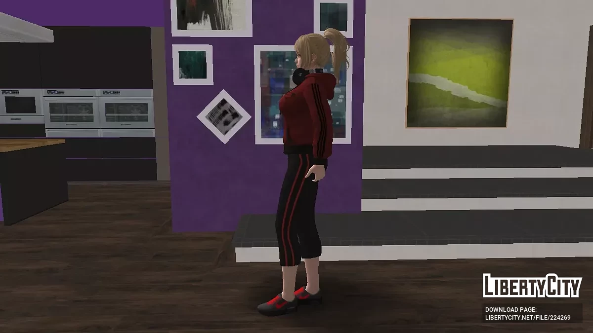 Юкино из Dead or Alive в спортивной одежде / GTA San Andreas