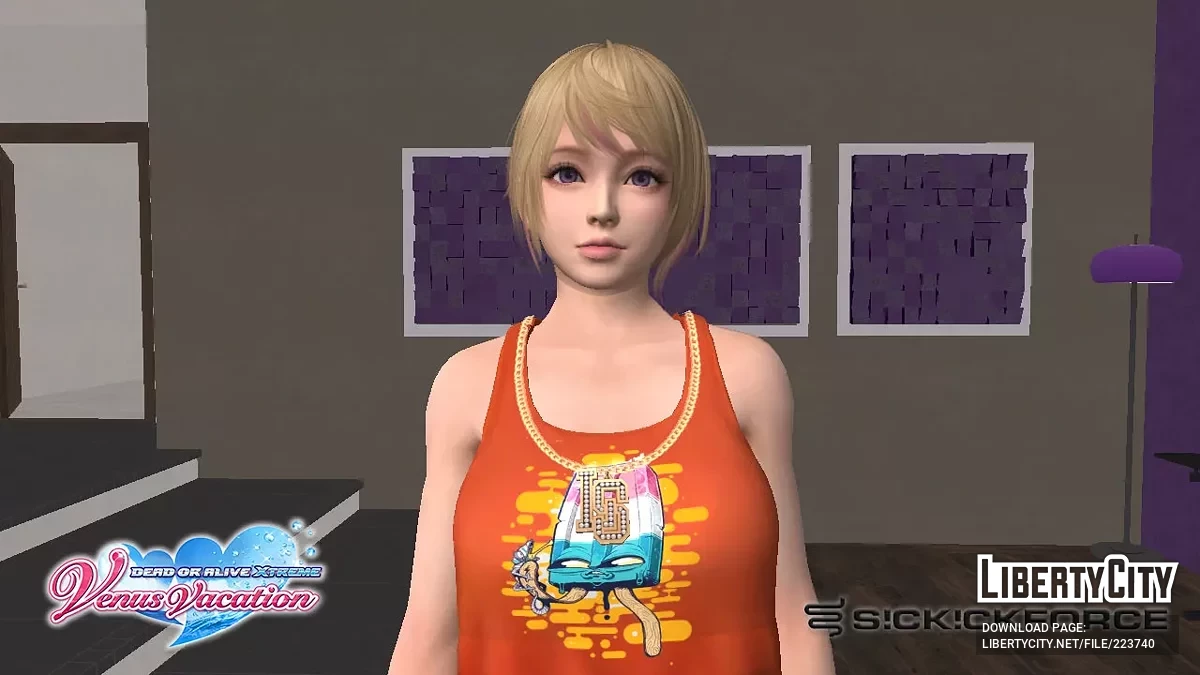 Юкино из Dead Or Alive в повседневном наряде / GTA San Andreas