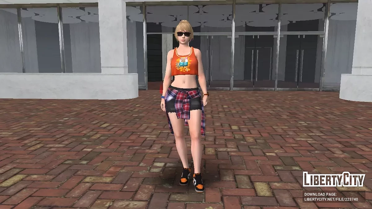 Юкино из Dead Or Alive в повседневном наряде / GTA San Andreas