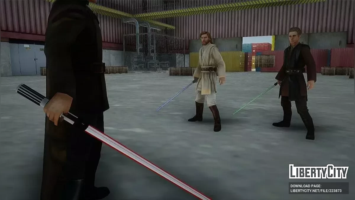Энакин Скайуокер и Оби-Ван Кеноби из Star Wars / GTA San Andreas