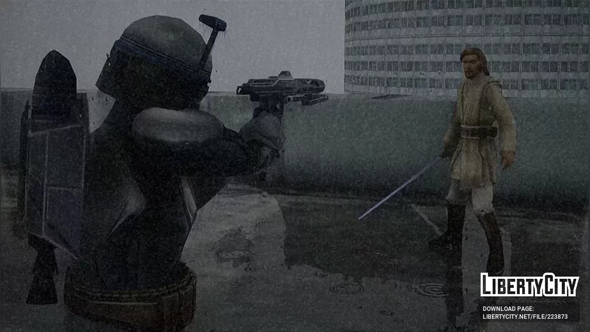 Энакин Скайуокер и Оби-Ван Кеноби из Star Wars / GTA San Andreas
