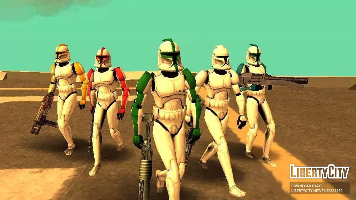 Клоны из Star Wars: The Clone Wars / GTA San Andreas