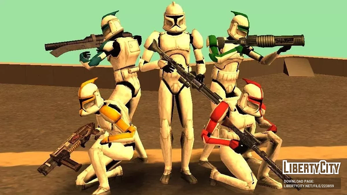 Клоны из Star Wars: The Clone Wars / GTA San Andreas