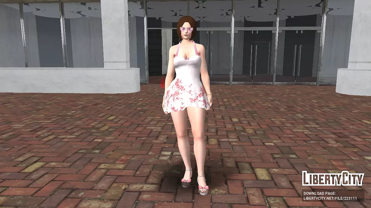 Whip в белом цветочном платье / GTA San Andreas