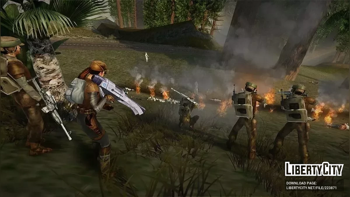 Повстанческие солдаты из Star Wars / GTA San Andreas