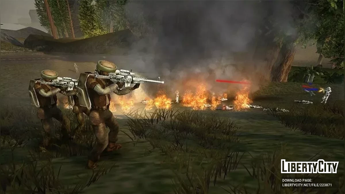Повстанческие солдаты из Star Wars / GTA San Andreas