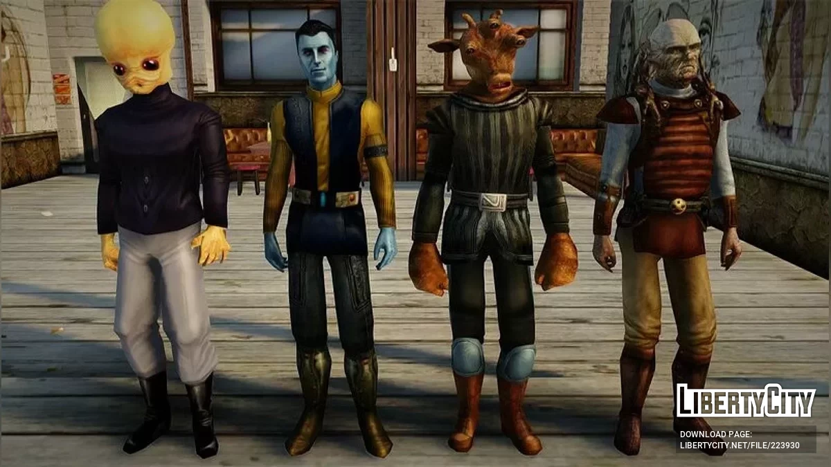 Рандомный пак скинов из Star Wars / GTA San Andreas