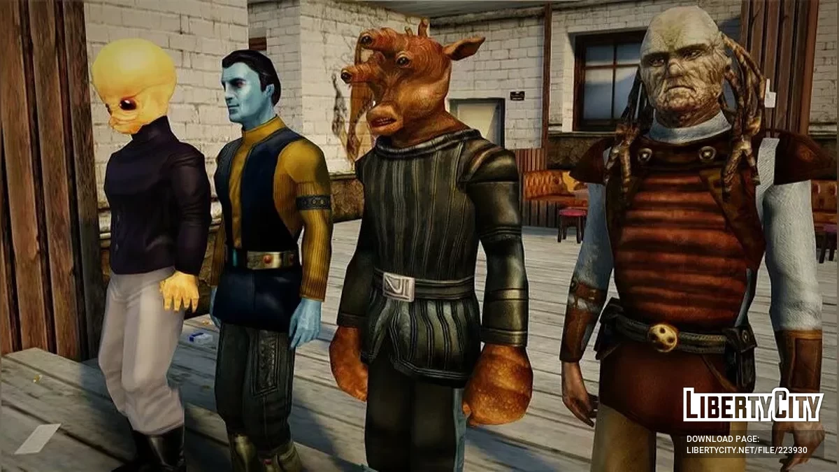 Рандомный пак скинов из Star Wars / GTA San Andreas