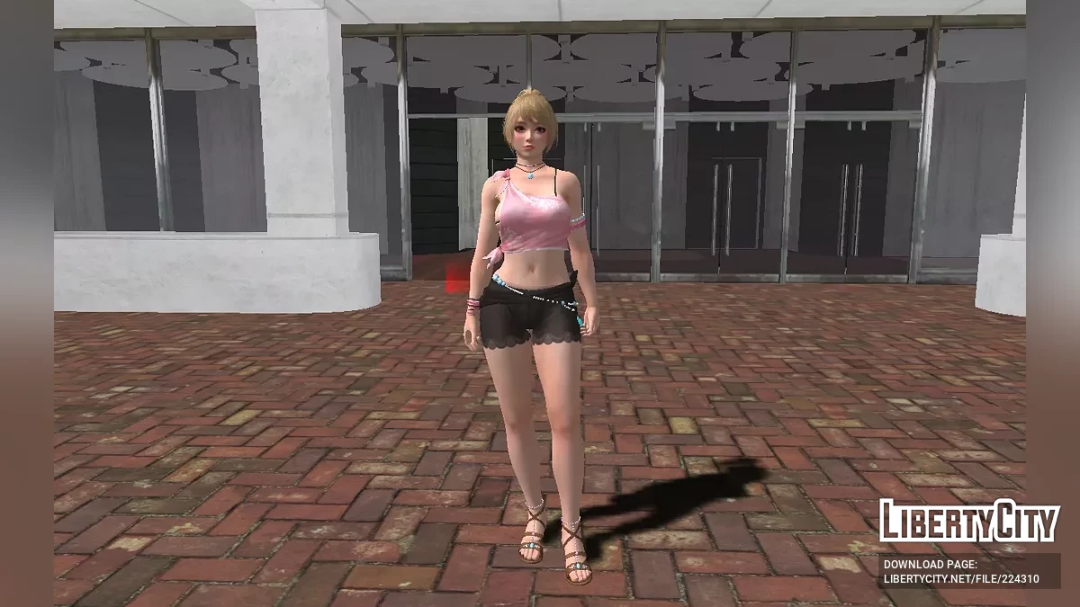Юкино из Dead Or Alive в коралловом наряде / GTA San Andreas