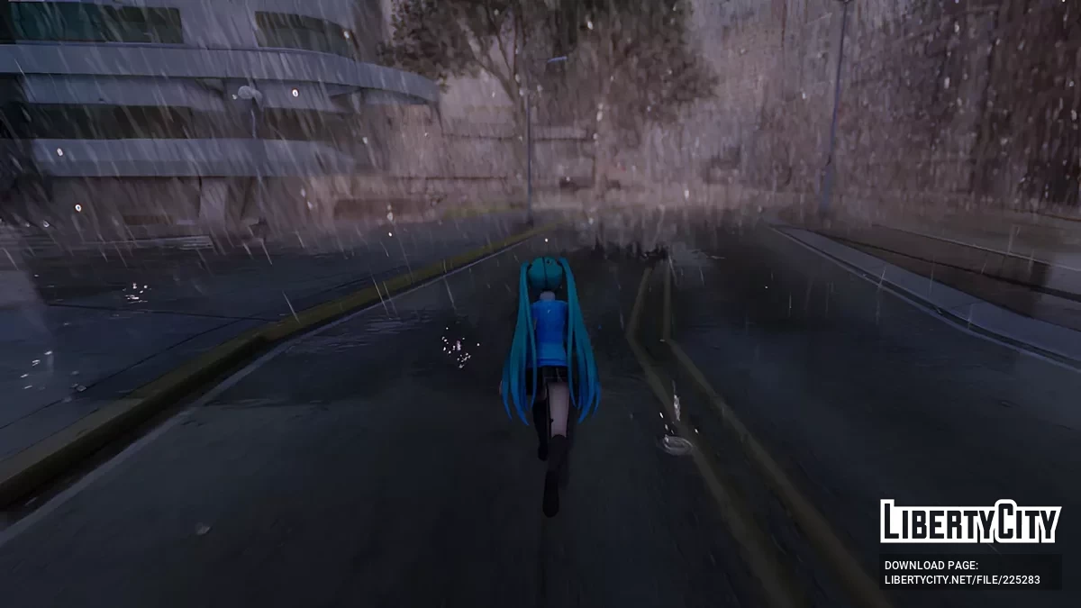Хацунэ Мику Deep Sky + анимированное лицо / GTA San Andreas