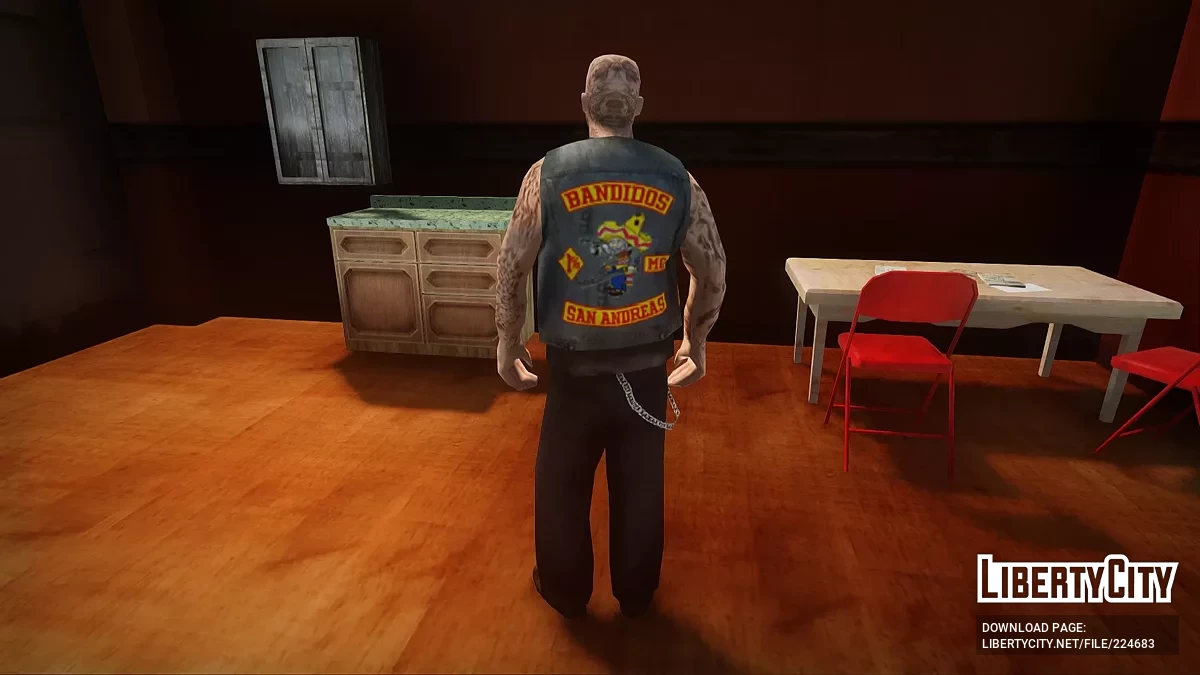 Скин Bandidos MC Member / GTA San Andreas