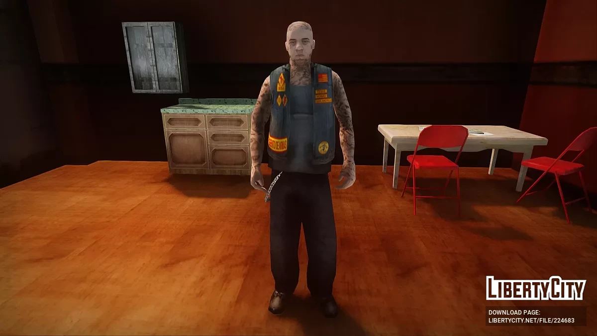 Скин Bandidos MC Member / GTA San Andreas